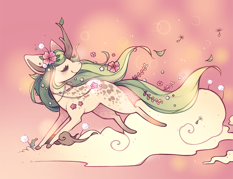 Floral Unicorn